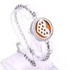 New High Quality Perfume Essential Oil Diffuser Locket Bracelet Stainless Steel Bangle Magnetic for Women Bracelet9769655