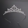 Hot Sale Beautiful Shiny Crystal Bridal Tiara Party Pageant Silver Plated Crown Hairband Cheap Wedding Accessories 2018 New Design