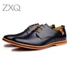 Leather Casual Man Shoes Fashion Men Flats Round Toe Comfortable Office Dress Shoes Plus Size 38-48