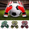 1 par de guantes de fútbol antideslizantes para niños y adultos, protección completa para los dedos, guantes de portero de fútbol