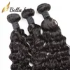 Bella Hair® 8 ~ 30 pouces Bundles malaisiens de tissage bouclé lâche 3pcs / lot Double Trame Couleur Naturelle Extensions de Cheveux Humains Boucle Lâche Environ 300 grammes