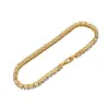 Tennis Chain 3mm 4mm 5mm Copper Micro Zircon Inlaid 1 Row Bracelet Hip Hop Bracelet