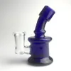 3,5 pouces 10mm 14mm Mini Verre Bong Conduites D'eau Narguilé avec Vert Bleu Jaune Clair Femelle Main Bécher Recycleur Dab Rig Bongs