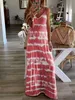 2020 여성 여름 맥시 드레스 바닥 길이 새로운 프린트 슬링 Boho Dresses 플러스 사이즈 S-5XL 여성용 태양 해변 드레스 robe femme1