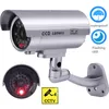 AlkTech 1PC CCTV Câmera Dummy Security Câmera Falsa Interior Ao Ar Livre Knipperend One LED Video Vigilância Dummy Cam