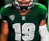 thr Custom Eastern Michigan Eagles 2019 EMU Fútbol Cualquier nombre Número Verde Blanco 5 Shaq Vann 9 Mike Glass III Wiegers Banham Jersey 4XL