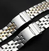 18mm 20mm 24mm 316L solid stainless steel bracelets strap band used for man watch depolyment buckle accessory Chronograph Navitime246q