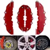 2 pezzi plastica 3D auto universale pinza freno a disco copre anteriore posteriore kit camion rosso