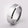 Cool Man's Tungsten Verlovingsringen Hoog Gepolijst Mannen Solid Silver Tungsten Carbide Ring Bruiloft Band Ring Sieraden MR40