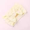 Sweet Soft Lace Headbands Baby Jacquard Hair Accessories Knot Hair Bow Soft band Whole 27 Colors European Cute head band Bouti1267509