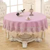 Linner Tkanina Piknik Tablecloth 70.8 "Calowy okrągły stół stół pokrywa Łatwa opieka na ślub lub imprezę