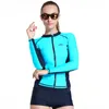 Men039s UV Sun Protection Long Sleeve Rash Guard Wetsuit Top Swimwear Solid Men Competitive Shirt Swim Suit Tops Kitesurf2205797