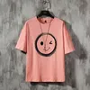 Komik Gülümseme Baskılı T Gömlek Erkekler Yaz Yeni Moda Kısa Kollu Streetwear Erkek T-shirt Rahat O Boyun Hip Hop Üst Tee 5XL