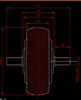 スクーターのための4 "ダブルシャフトの電動ホイールハブのモーターの電動スクーターのモーター電動機