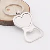 keychains keyrings Bottle Openers Round Heart Compass Shape Beer Opener for Gifts