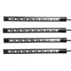 4pcs auto USB 5050 SMD 9 LED LED Lights Strip Atmosfera Atmosfera NEON LAMP Music Control IR Remote2972006