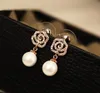 Charme 925 boucles d'oreilles en rose argenté Femmes Fashion Luxury Marque 3a Zircon Eaux-oreilles Eaux-oreilles Tempérament Femelle Dilate Boucles d'oreilles hypoallergéniques Boucles d'oreilles