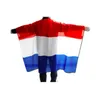 Голландский флаг тела 90 * 150 см Плащ Флаг Нидерландов Полиэстер Печатные голландские баннерные флаги 3x5 футов Внутреннее наружное использование