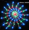 LED Net Lights, Spider Web Light Flash Starry Sky Christmas Decoration Fairy Tale Round Festival Aangepaste Gekleurde Multifunctionele String