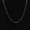 New Mens Gold Iced Out Diamond Hip Hop Tennis Chain Necklace 5mm Full Diamond Bling Designer Luxury Rapper Jewelry Gifts for Boys Wholesale