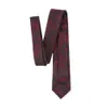 Мужские тощие галстук фиолетовый черный пейсли 7 см.
