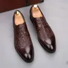 New Men pointed Imitation alligator grain flats Shoes Luxury designer Men Homecoming Dress Wedding prom shoes for gentleman