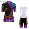 SPTGRVO LairschDan Pro Cycling Jersey Set MTB Bicycle Clothes Women Maillot Ropa Ciclismo Cycling Set Sportswear Bike Clothing