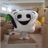 2019 Nuovi costumi della mascotte del costume della mascotte del dente di fabbrica fantasia costumi della mascotte del personaggio delle cure dentistiche vestito dal parco divertimenti outfit251i