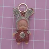 Sleeping Baby Doll Keychain Key-Porte-clés Chaîne de voiture Porte-clés Femmes Touche Sac Pendentif Charm Accessoires