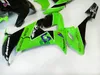 Gratis Custom Chinese Fairings Kit för Kawasaki Ninja ZX-10R ZX-RR 2008-2011 Grön svart ABS Motorcykel Fairing Parts ZX 10R 08-11 ZX10R