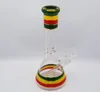 Rasta Glass Smoking Hookahs Water Bongs