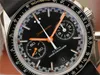 Om Top Luxury 40mm Watch Racing Chronograph 9900 Mechanical Movement Sapphire Mirror Super Moon Series Luxury Men Chronograph221d