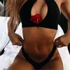Schwarzer Bikini, sexy Bademode, brasilianischer Neckholder-Bikini-Set, Damen-Badeanzug, Badeanzug, Monokini, Maillot de Bain Femme