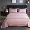 Modern Bed Cover Set Home Decoration Egyptian Cotton Solid Bed Sheet Pillowcases Comfortable Soft Adults Gray Bedspread Set