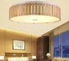 表面に取り付けられたオークのモダンなLEDの天井灯の丸い天井のシャンデリアの居間の寝室Plafonsier LED木製の天井灯雑音