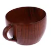 210ml Coffee Cup Natural Jujube Wood Cup with Handgrip Tea Milk Travel Wine Beer Cups for Home Bar Kitchen Accessories