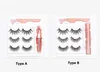 3D magneet wimpers 3 paren magnetische valse vals wimpermagneten vloeistof eyeliner tweezer set lash extensie make -up