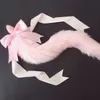 100Handmade Lovely Japanese Soft Fox Tail Bow Silicone Butt Anal Plug Erotic Cosplay Accessories Adult Sex Toys for Couples1007588