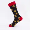 Мода мужские хлопчатобумажные носки красочные жаккардовые арт носки хит цвет точка длинные счастливые носки мужские платья носок 10 парс / лот