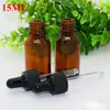 Hot Sale 15ml Glass Essential Oil Dropper Bottles 0.5OZ Empty Glass Bottles With Childproof Cap