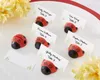 100PCS Baby Shower Favors Cute Ladybird Design Place Card Holder Wedding Party Table Decoratives Ladybug Photo Holders