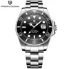 Pagani design Water Ghost Retro Luminous Hands Fashion Diamond Display Mens Mechanical Wrist Watches Top Clock male2880