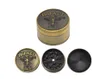 Bronze Brass 40mm 3 Pieces Grinder smoking Tool Accessories Zinc Alloy Grinder Crusher Spice Herb Metal Grinders1885319