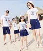 Jeff store Family Matching Outfits 쾌적한 흰색 셔츠와 바지 최고 품질 2019 new fashion