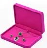 17x12x3.5cm velvet jewelry Set box necklace gift box for jewerly set display storage free shipping more color for choice