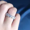 2020 Neuankömmling Damenmodeschmuck 925 Sterling Silber Wassertropfen Birnenschliff Weißer Topas CZ Diamant Frauen Hochzeit Braut 326a