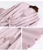 Marka 5pcs kobiety seksowna bielizna jedwabna satynowa piżama zestaw koronkowy piżama zestaw snu jesienne zima dom do noszenia nocne 8717088