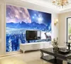 Papier peint sur mesure pour les murs 3 D Sky Sky Wall papiers Accueil Décor Salon Paysage Fond Mural 3D Fond d'écran