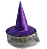 Halloween women girls lace witch net mesh hat festival cosplay decoration prop children wizard shamao caps fany dress lady evil caps