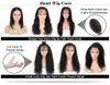 Kıvırcık 13x6 Dantel Ön İnsan Saç Perukları Uzun Parçalı Önce Pepucked Kısa Bob Peruklar Kadınlar Doğal Peru Remy Hair2698631
